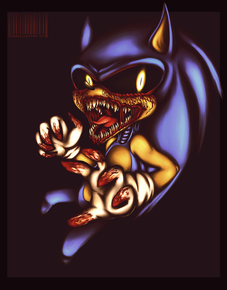 Sonic.exe evil monster blood sucker