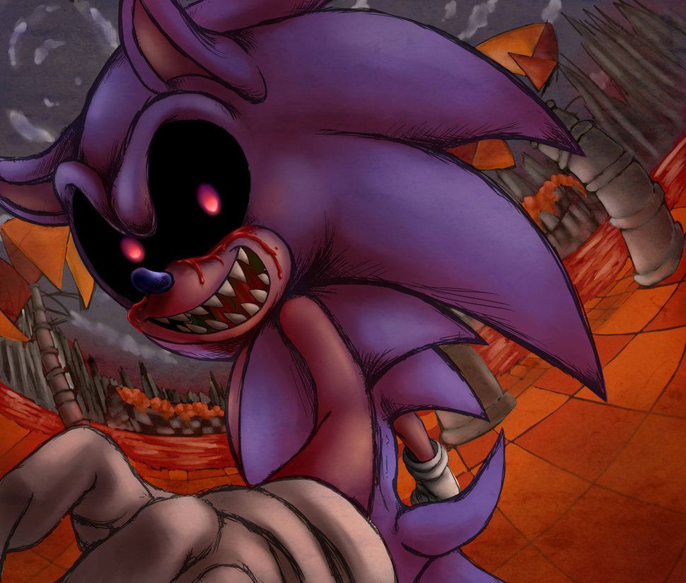 Sonic.exe looks evil