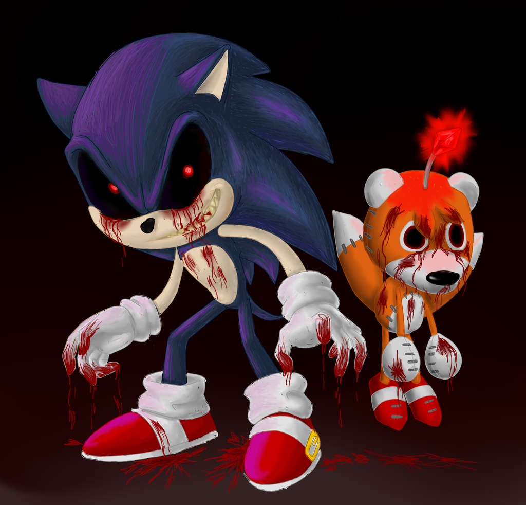 Sonic.exe with creepy tails doll